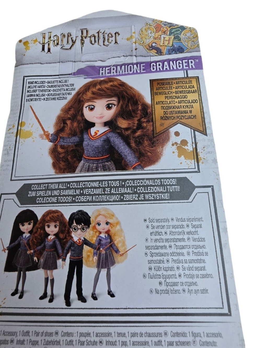 Harry Potter Hermione Granger Kids Doll - Purple Outfit - Picture 5 of 7